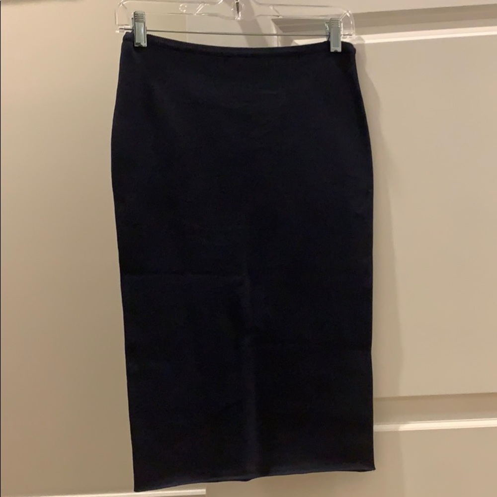 Samsøe & Samsøe Navy Blue Knit Pencil Skirt